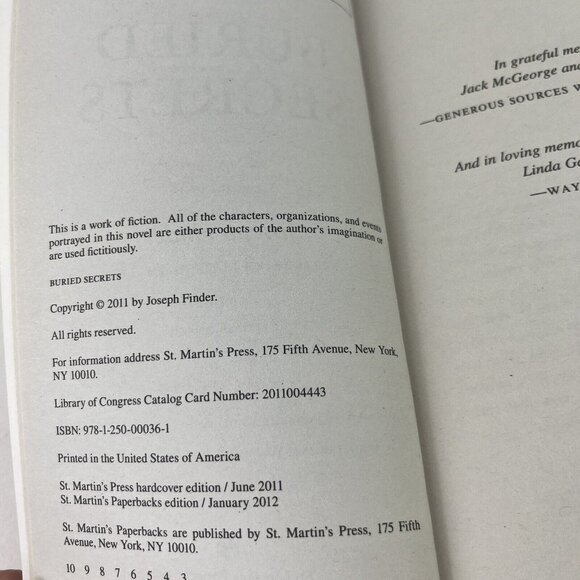 Lot of 2 Joseph Finder Novels Paperback Variety Suspense Books Mixed Lot - Picture 6 of 7